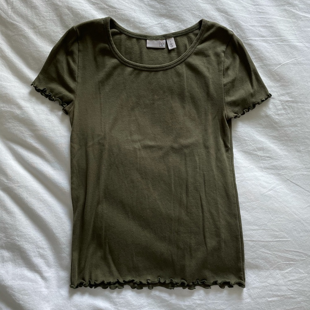 GREEN LETTUCE TRIM T-SHIRT